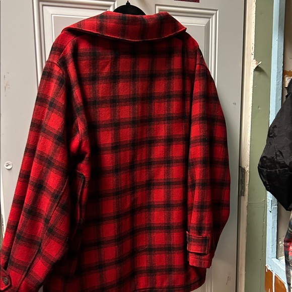 Woolrich Red Buffalo Plaid Wool Jacket - Picture 5 of 6